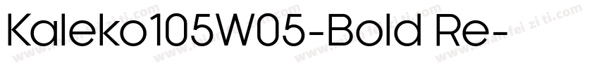 Kaleko105W05-Bold Re字体转换